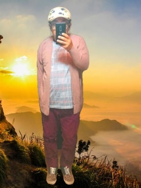 「earth music&ecology（アースミュージックアンドエコロジー）のアイテム」を使った、さとし🐨相互さん（メンズ・159cm）の春コーディネート