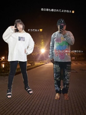 「にゃー」｜「アイテム（キャップ）」を使った、さとし🐨相互さん（メンズ・159cm）の夏コーディネート