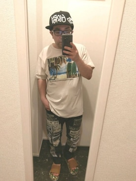 「GOTCHA（ガッチャ）のアイテム」を使った、さとし🐨相互さん（メンズ・159cm）の夏コーディネート