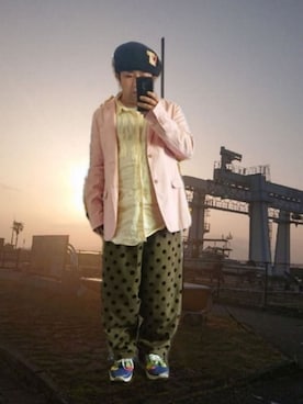 「grace hats（グレースハット）のアイテム」を使った、さとし🐨相互さん（メンズ・159cm）の春コーディネート