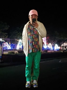 「しまむら（シマムラ）のアイテム（キャップ）」を使った、さとし🐨相互さん（メンズ・159cm）の春コーディネート