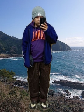 「SWAGGER（スワッガー）のアイテム（パンツ）」を使った、さとし🐨相互さん（メンズ・159cm）の冬コーディネート