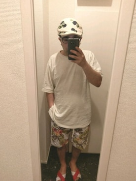 「HALHAM（ハルハム）のアイテム（パンツ）」を使った、さとし🐨相互さん（メンズ・159cm）の夏コーディネート