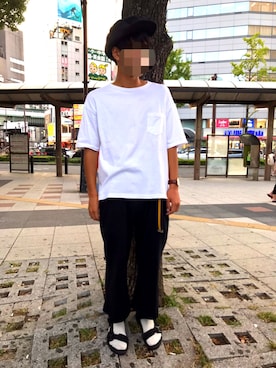 「Right-on（ライトオン）のアイテム（ハンチング/ベレー帽）」を使った、おそたさん（メンズ・168cm）の秋コーディネート