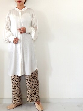 「TODAYFUL（トゥデイフル）のアクリルフープピアス（ピアス（両耳用）、その他）」を使った、harunaさん（レディース・154cm）の冬コーディネート