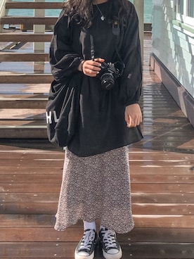 「MHL.」｜「アイテム（アクセサリー）」を使った、のぶさん（レディース・162cm）の秋コーディネート