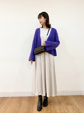 「ブーツスタイル」｜「アイテム（その他シューズ）」を使った、コトさん（レディース・160cm）の冬コーディネート