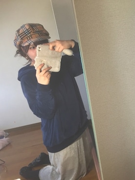 「CECIL McBEE（セシルマクビー）のアイテム（キャスケット）」を使った、mikyanさん（レディース・160cm）の冬コーディネート