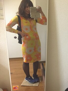 「RAINBOW（レインボー）のアイテム（ワンピース/ドレス）」を使った、mikyanさん（レディース・160cm）の冬コーディネート