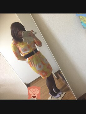 「RAINBOW（レインボー）のアイテム（ワンピース/ドレス）」を使った、mikyanさん（レディース・160cm）の冬コーディネート