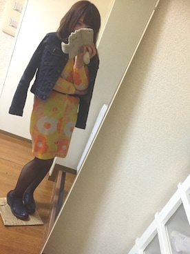 「RAINBOW（レインボー）のアイテム（ワンピース/ドレス）」を使った、mikyanさん（レディース・160cm）の冬コーディネート