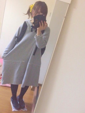 「キャンプ」｜「アイテム（財布/小物）」を使った、mikyanさん（レディース・160cm）の春コーディネート