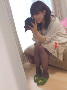 「Marc by Marc Jacobs（マークバイマークジェイコブス）のアイテム（スカート）」を使った、mikyanさん（レディース・160cm）の春コーディネート