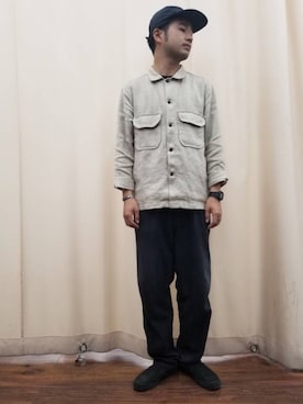 「bukht」｜「アイテム（帽子）」を使った、コウダイさん（メンズ・172cm）の秋コーディネート