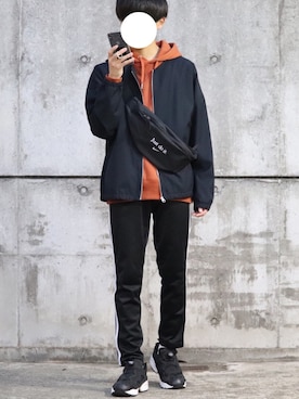 「NIKE(ナイキ)のアイテム(ショルダーバッグ)」を使った、れーやさん(メンズ・160cm)の秋コーディネート
