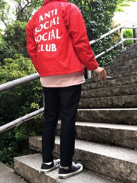 「H&M（エイチ・アンド・エム）のアイテム（スウェット）」を使った、DAIKIさん（メンズ・167cm）の冬コーディネート