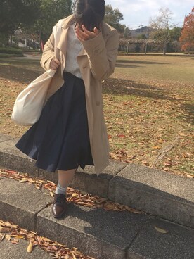 「Target（ターゲット）のアイテム（バッグ）」を使った、皐月さん（レディース・152cm）の秋コーディネート