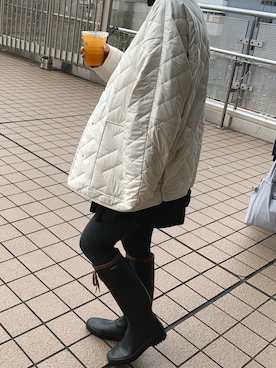 「アイテム（レギンス/スパッツ）」を使った、Yuukaさん（レディース・153cm）の秋コーディネート