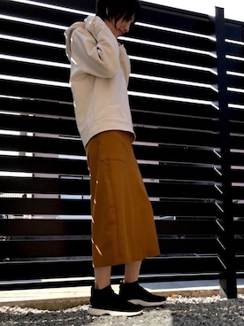 「H&M（エイチ・アンド・エム）のアイテム（パーカー）」を使った、りんさん（レディース・155cm）の秋コーディネート