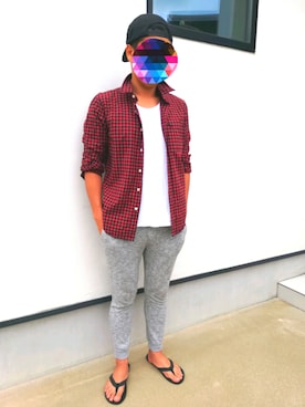 「Abercrombie&Fitch（アバークロンビーアンドフィッチ）のアイテム（シャツ/ブラウス）」を使った、torutoruさん（メンズ・177cm）の春コーディネート