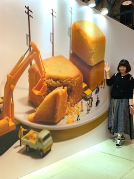 「帽T」｜p e iさん（レディース・159cm）の冬コーディネート