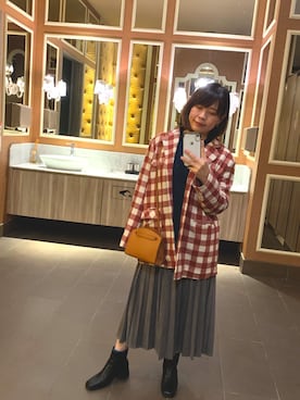 「アイテム（ブーティ）」を使った、p e iさん（レディース・159cm・30代）の冬コーディネート