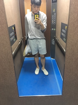 「MSGM（エムエスジーエム）のアイテム（財布/小物）」を使った、瑞さん（メンズ・173cm）の夏コーディネート