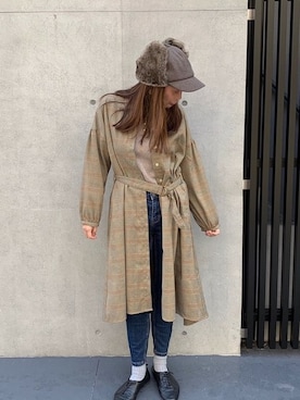 「OF LIFE（オブライフ）のアイテム」を使った、OF LIFEさん（レディース・160cm）の秋コーディネート