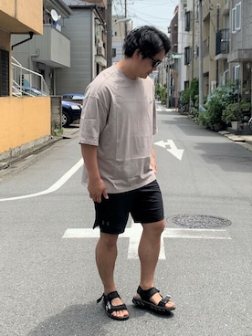 「バックプリント」｜OF LIFEさん（メンズ・170cm）の夏コーディネート