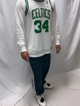 「NIKE（ナイキ）のアイテム（タンクトップ、ホワイト系）」を使った、KATTOパイセンさん（メンズ・182cm）の春コーディネート