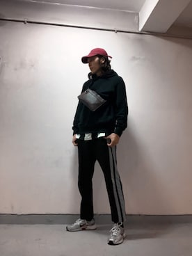 「アイテム（キャップ）」を使った、soulrockzelementsさん（メンズ・180cm）の春コーディネート