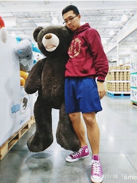「costco」｜薛品彥さん（メンズ・174cm）の春コーディネート