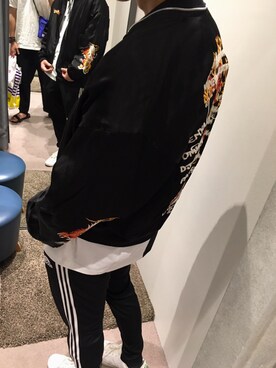 「doublet（ダブレット）のアイテム（ブルゾン）」を使った、BULLさん（メンズ・173cm）の夏コーディネート
