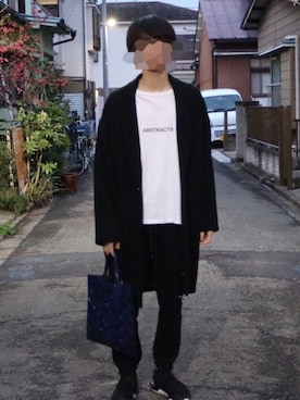 「NEONSIGN（ネオンサイン）のアイテム（ダウンジャケット/コート）」を使った、やこさん（メンズ・180cm）の春コーディネート