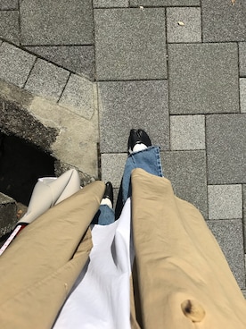 「モードストリート」｜「アイテム（トレンチコート）」を使った、mugidaiさん（レディース・173cm）の秋コーディネート