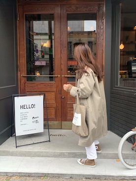 「URBAN RESEARCH（アーバンリサーチ）のアイテム（チェスターコート）」を使った、nicoさん（レディース・160cm）の冬コーディネート