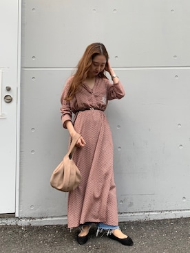 「MAISON DE REEFUR（メゾンドリーファー）のアイテム」を使った、TOMOMI TSUBOYAMAさん（レディース・157cm）の春コーディネート