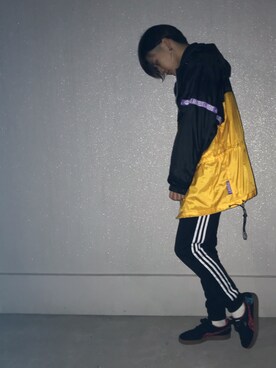 「PUMA」｜「アイテム（マウンテンパーカー）」を使った、ゆうちゃろさん（メンズ・170cm）の秋コーディネート