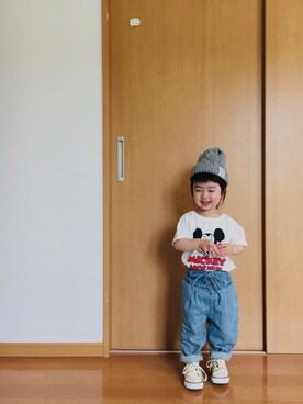 ユナ◡̈⃝︎さん（キッズ・90cm）の春コーディネート