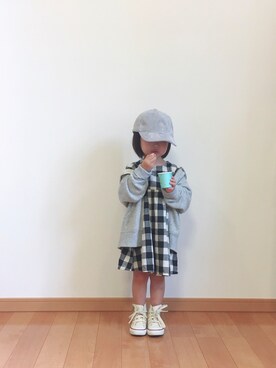 ユナ◡̈⃝︎さん（キッズ・90cm）の夏コーディネート