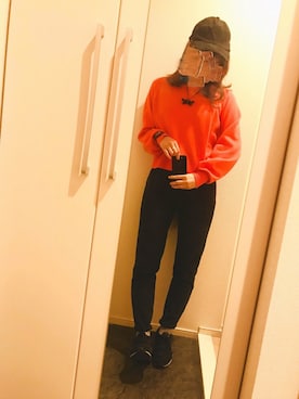 「ADAM ET ROPE'（アダムエロペ）のウールクロップドタートルニットプルオーバー（ニット/セーター）」を使った、mさん（レディース・158cm）の冬コーディネート