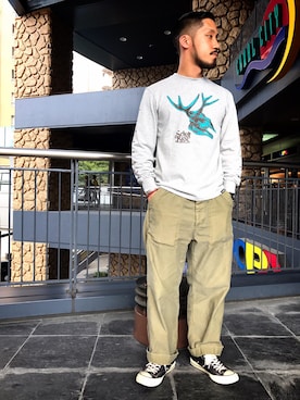 「schott(ショット)のアイテム(ブレスレット)」を使った、matsuokaさん(メンズ・170cm)の夏コーディネート