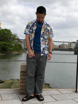 「schott（ショット）のアイテム（シューズ）」を使った、matsuokaさん（メンズ・170cm）の春コーディネート