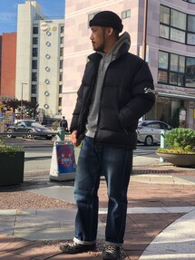 Schott（ショット）の「Schott/ショット/NYLON HYBRID DOWN JACKET
