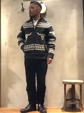 「schott(ショット)のアイテム(トップス)」を使った、matsuokaさん(メンズ・170cm)の冬コーディネート