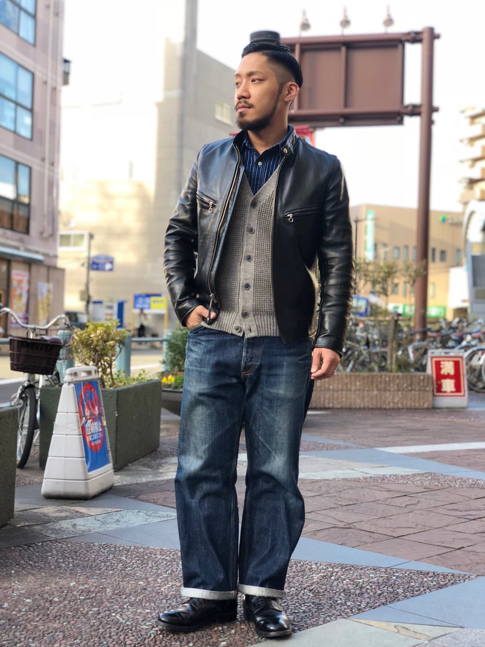 matsuoka(Schott South)｜schottのライダースジャケットを使った 