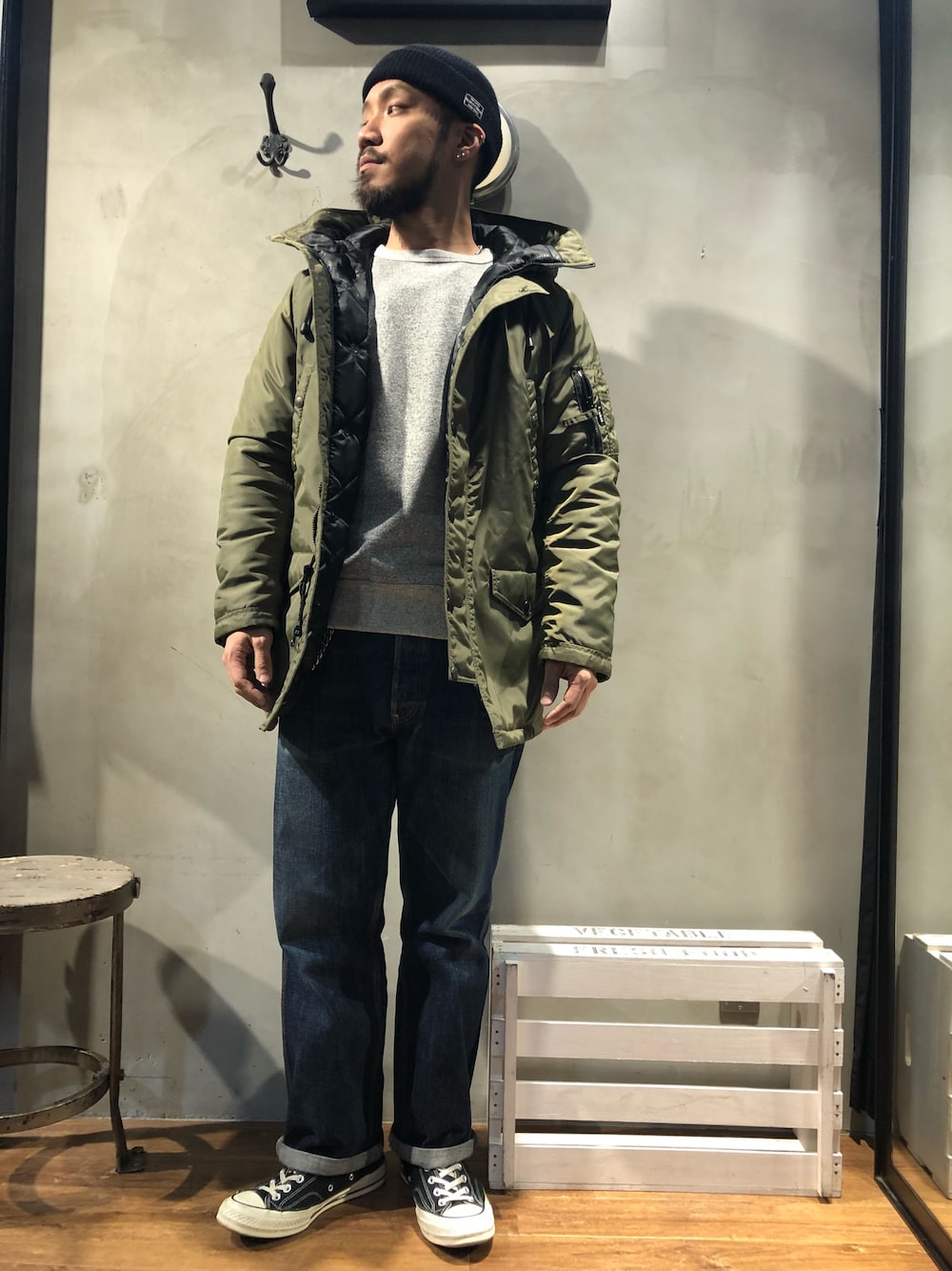 n-3b Schott × old stussy gear モッズコート カーキ 2025年最新】ステューシー N-3Bの人気アイテム - メルカリ