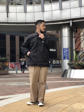 「schott（ショット）のアイテム」を使った、matsuokaさん（メンズ・170cm）の冬コーディネート