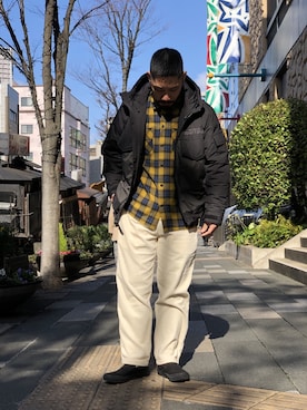 「スタッフセンバツ」｜「アイテム（ミリタリージャケット）」を使った、matsuokaさん（メンズ・170cm）の冬コーディネート