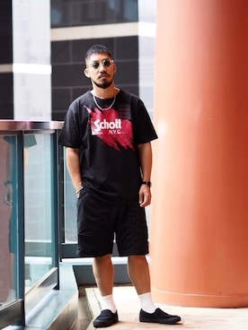 「ファッションの力を信じよう」｜「アイテム（アクセサリー）」を使った、matsuokaさん（メンズ・170cm）の夏コーディネート